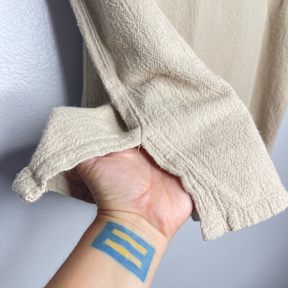 Vintage Tilley's Endurables Adventure 100% Cotton Beige Boxy Tee Shirt Large - Picture 3 of 6